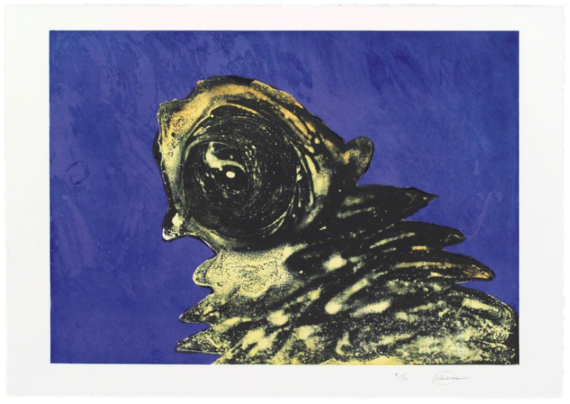 Otto Piene – Zyklop Gelb, 1984 – Carborundum