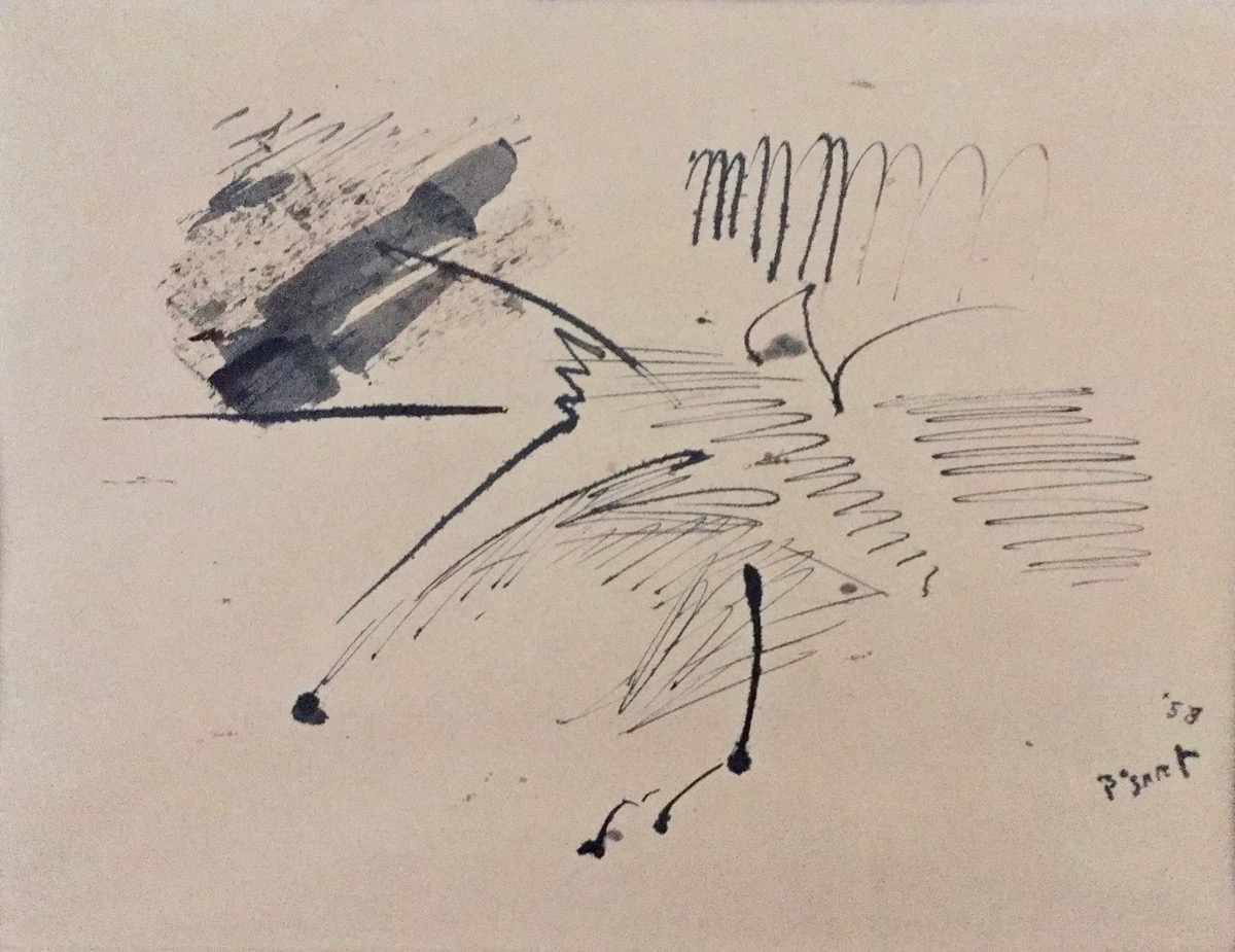 Bram Bogart – Untitled - informal drawing, 1958 – Tinta India