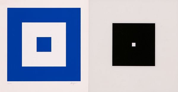 Yaacov Agam – Big Bang Blue, 1989 – Sérigraphie/Silkscreen