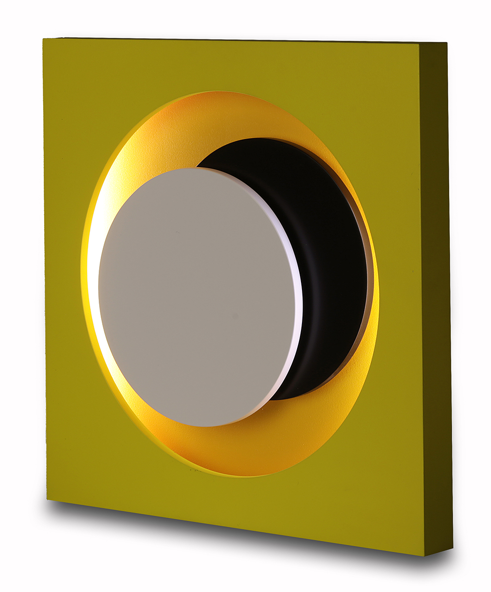 Geneviève Claisse – Cercles jaune, 1968-2014 – Mixed Media