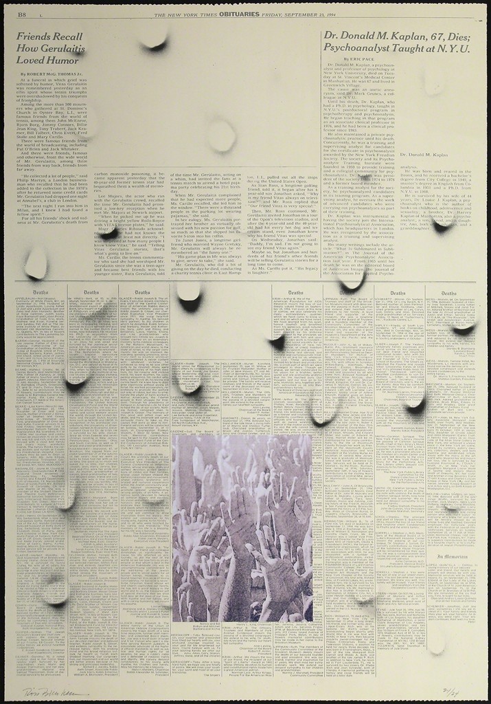 Ross Bleckner – September 23rd bis (variant 1), 2016 – Litografía