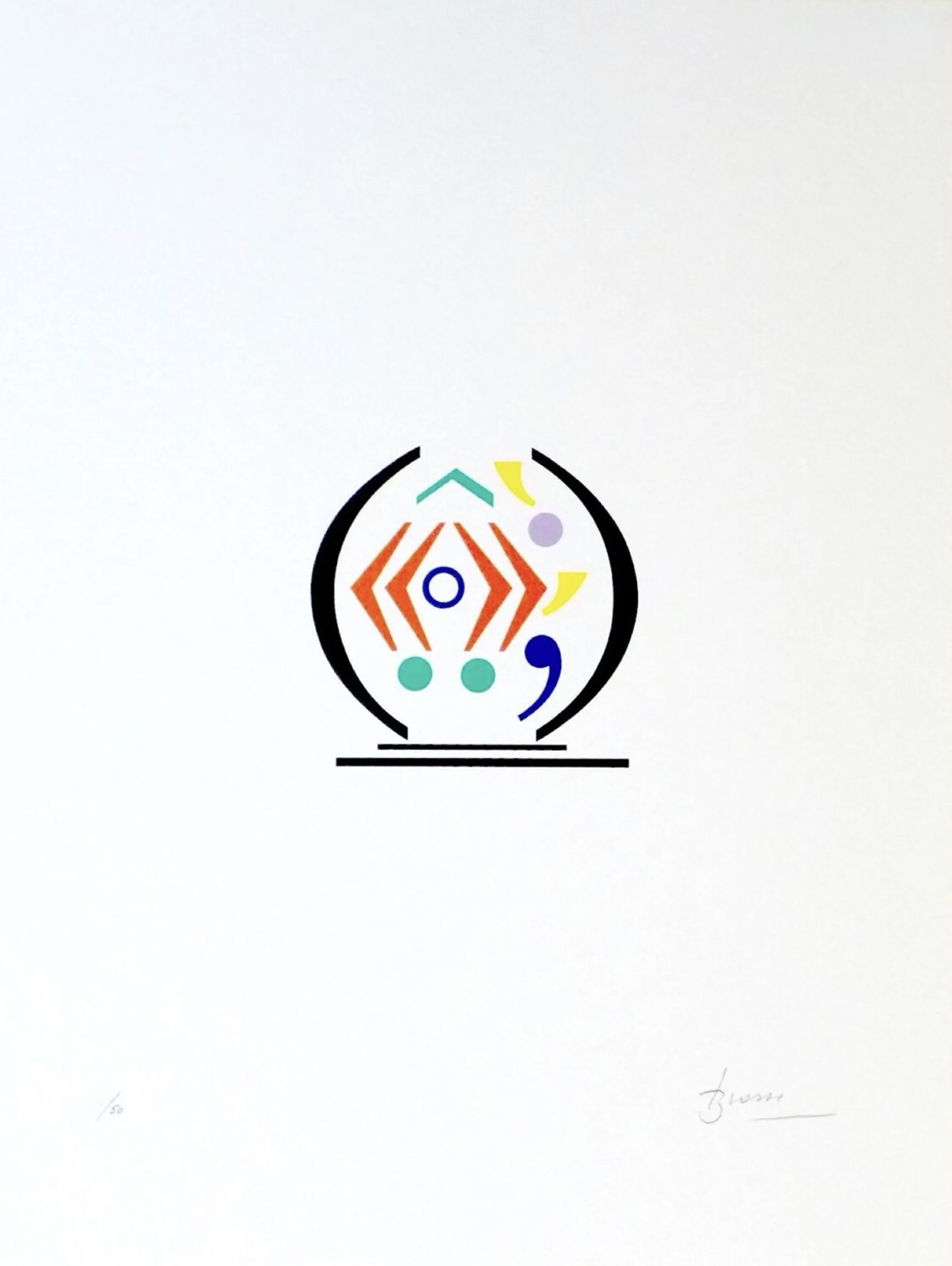 Joan Brossa – Signes 12, 1989 – Lithographie