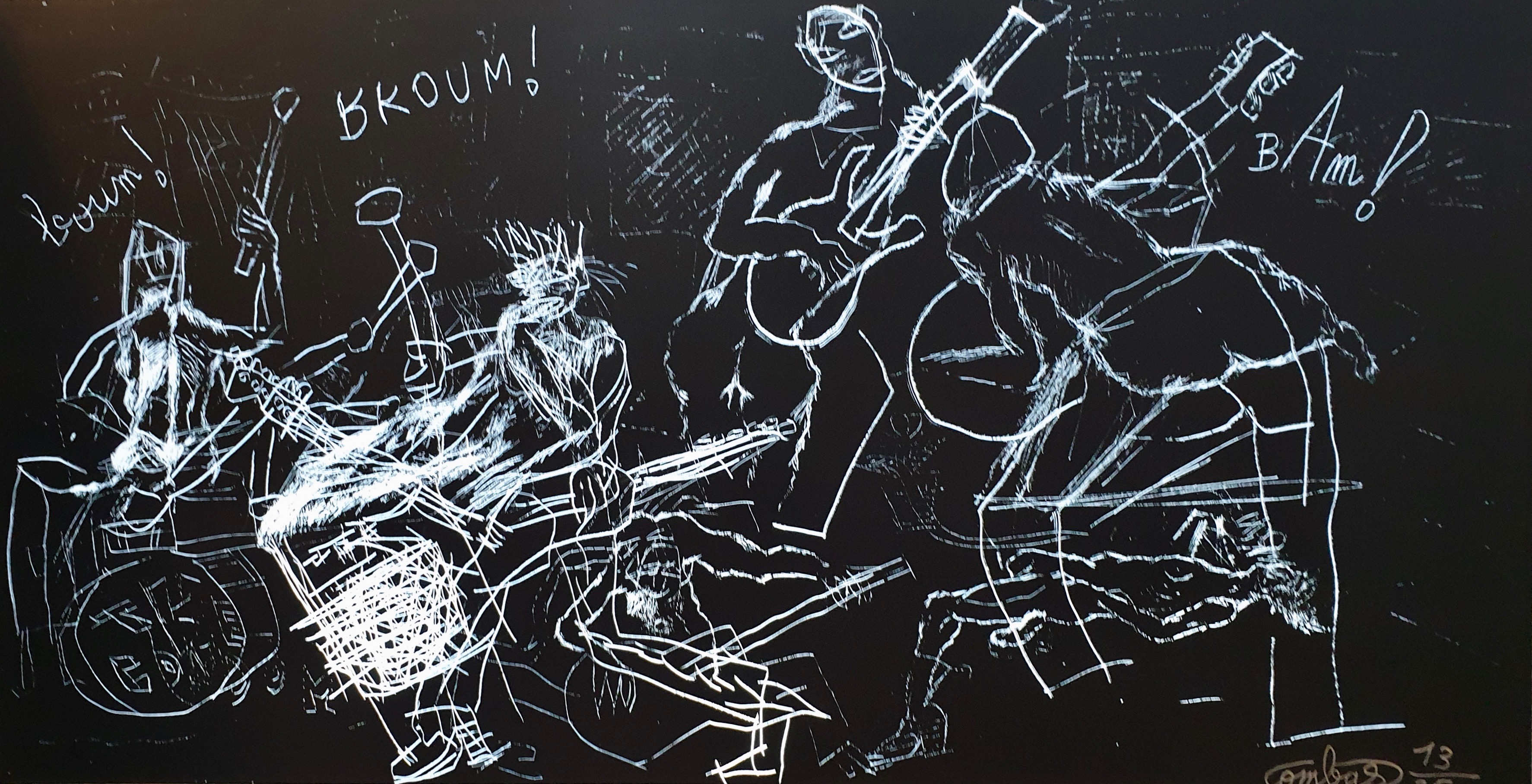 Robert Combas – Le Combo de Combas, 2015 – Mixed Media