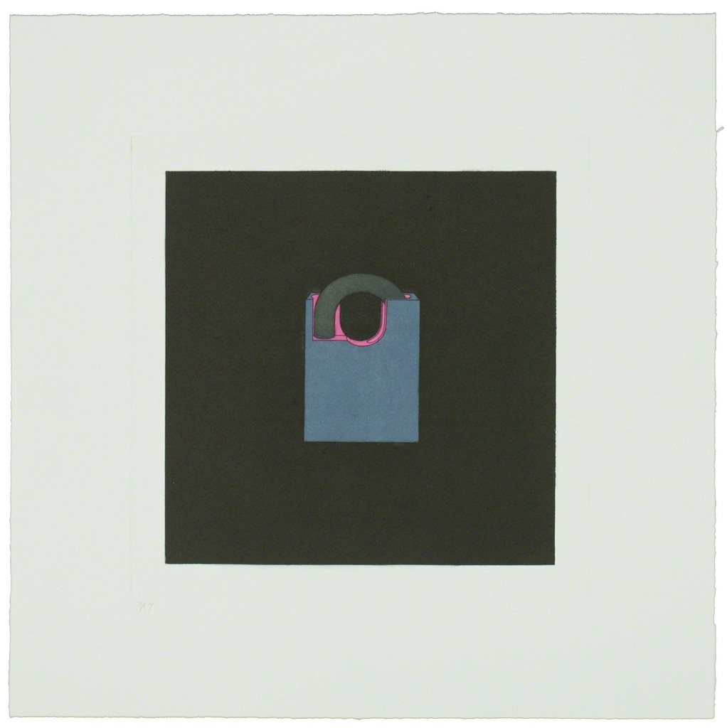 Michael Craig-Martin – The Catalan suite I - Padlock, 2013 – Radierung
