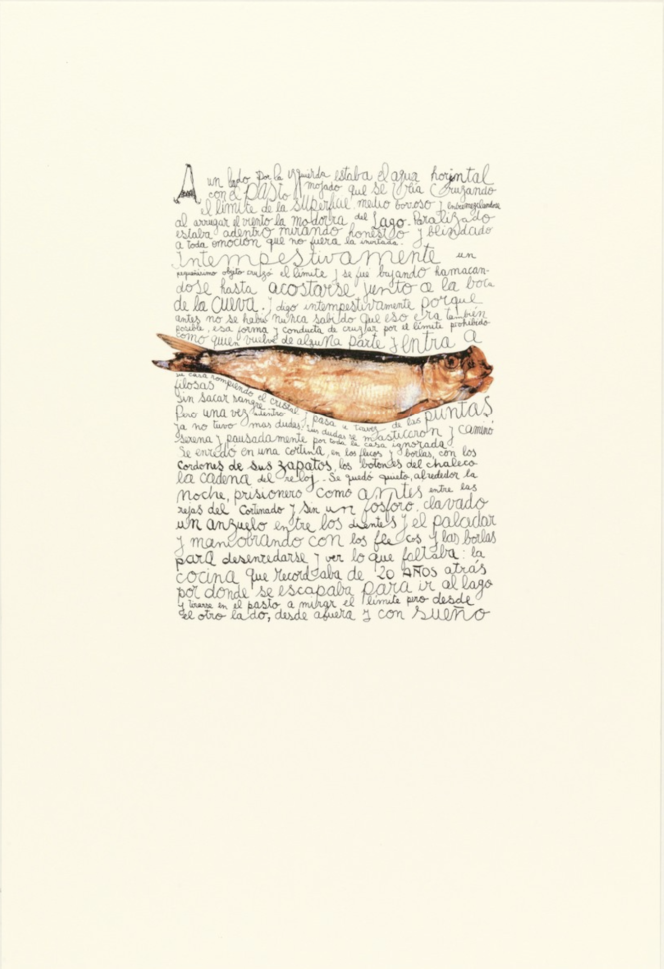 León Ferrari – A un lado por la izquierda, 2009 – Litografía
