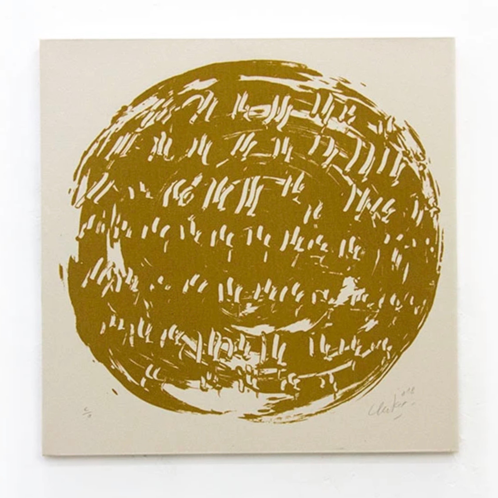 Gunther Uecker – Ouroboros #12, 2018 – Sable