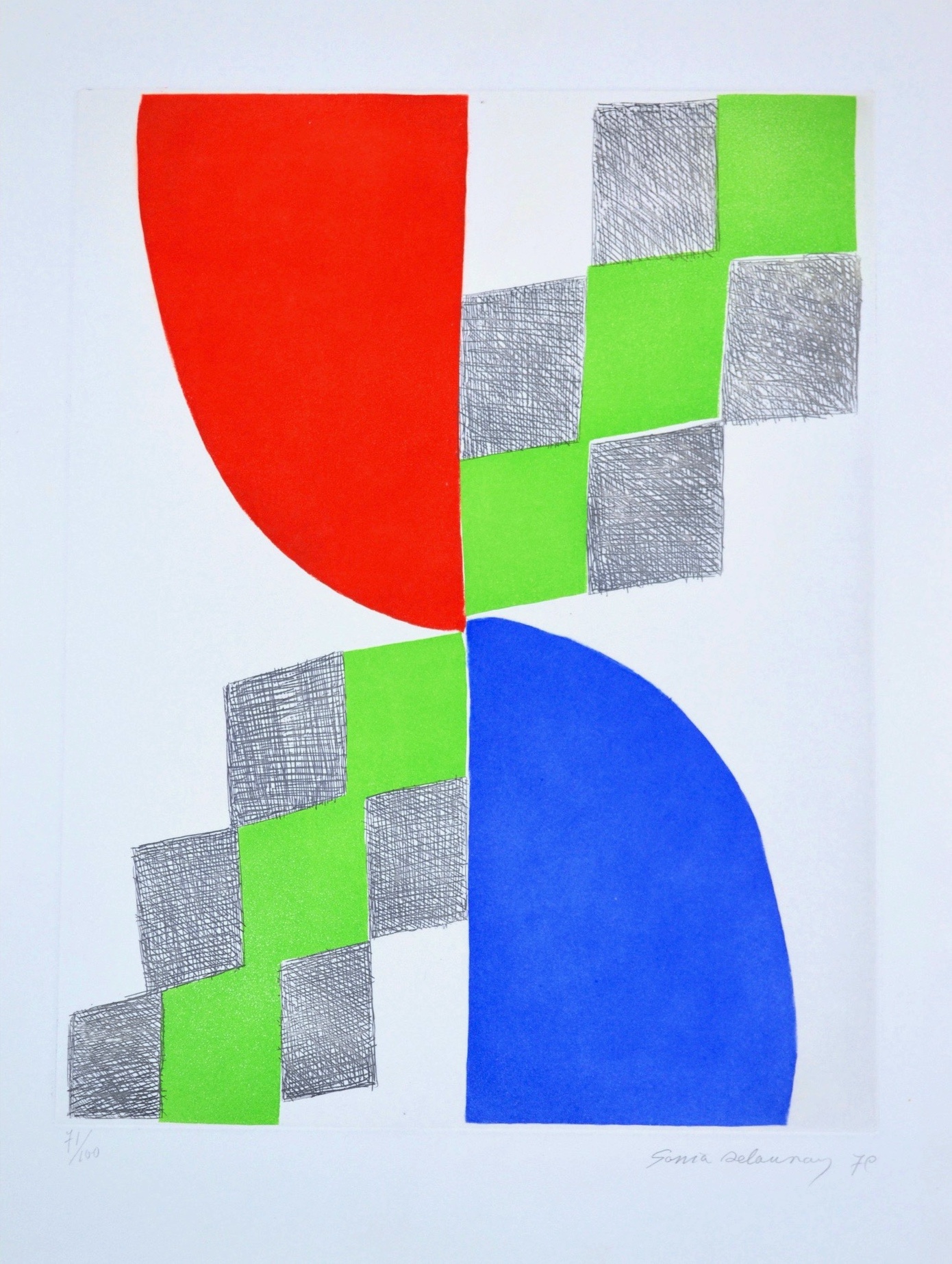 Sonia Delaunay – Gravure I, 1970 – Ets