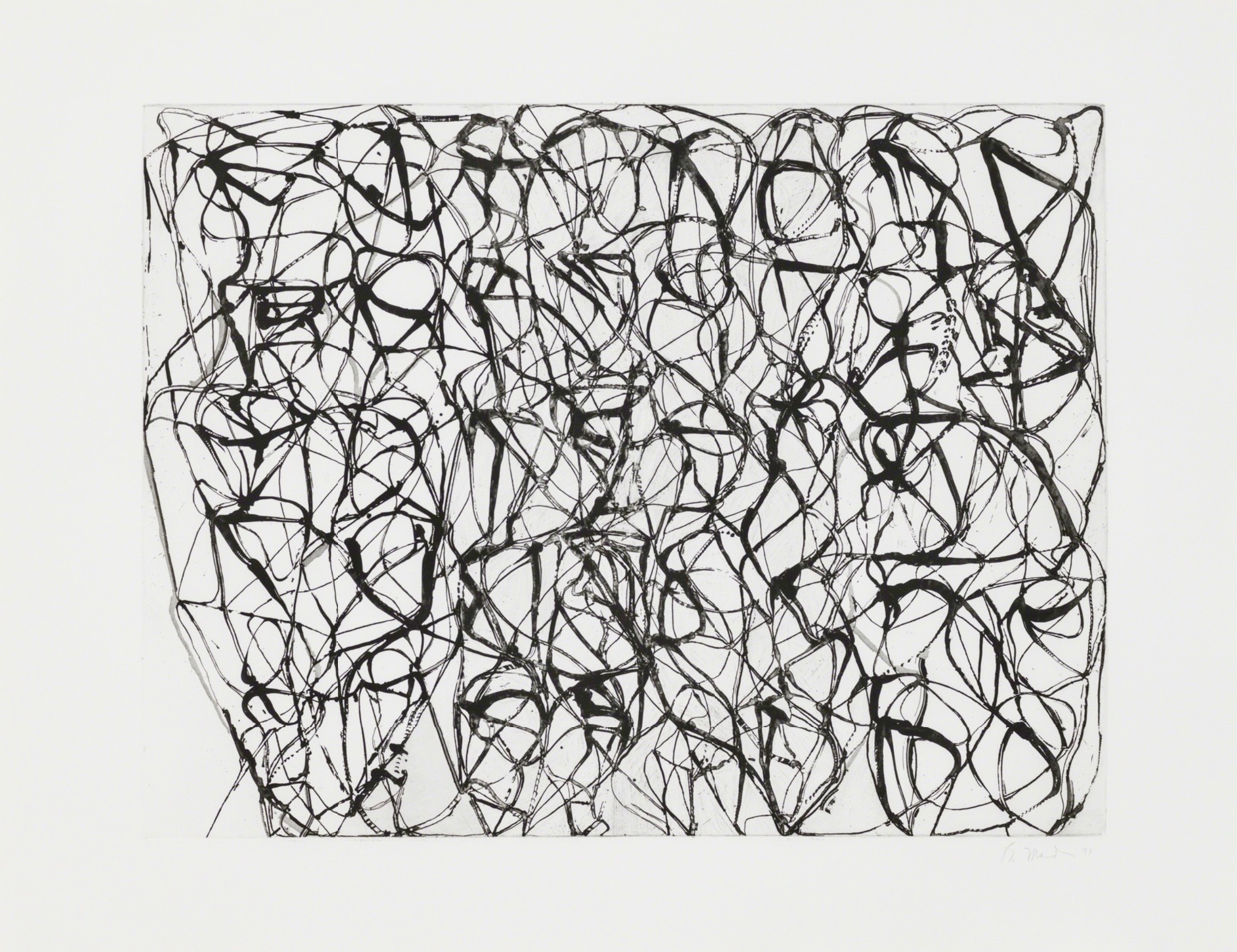 Brice Marden – Cold Mountain, 1991 – Etching and Aquatint