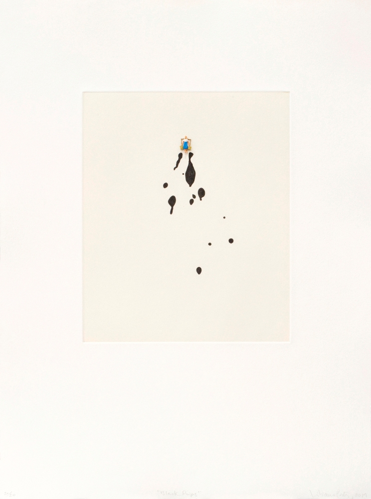 Liliana Porter – Black drips, 2019 – Radierung