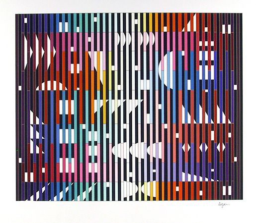 Yaacov Agam – Night rainbow (large), 1982 – Sérigraphie/Silkscreen