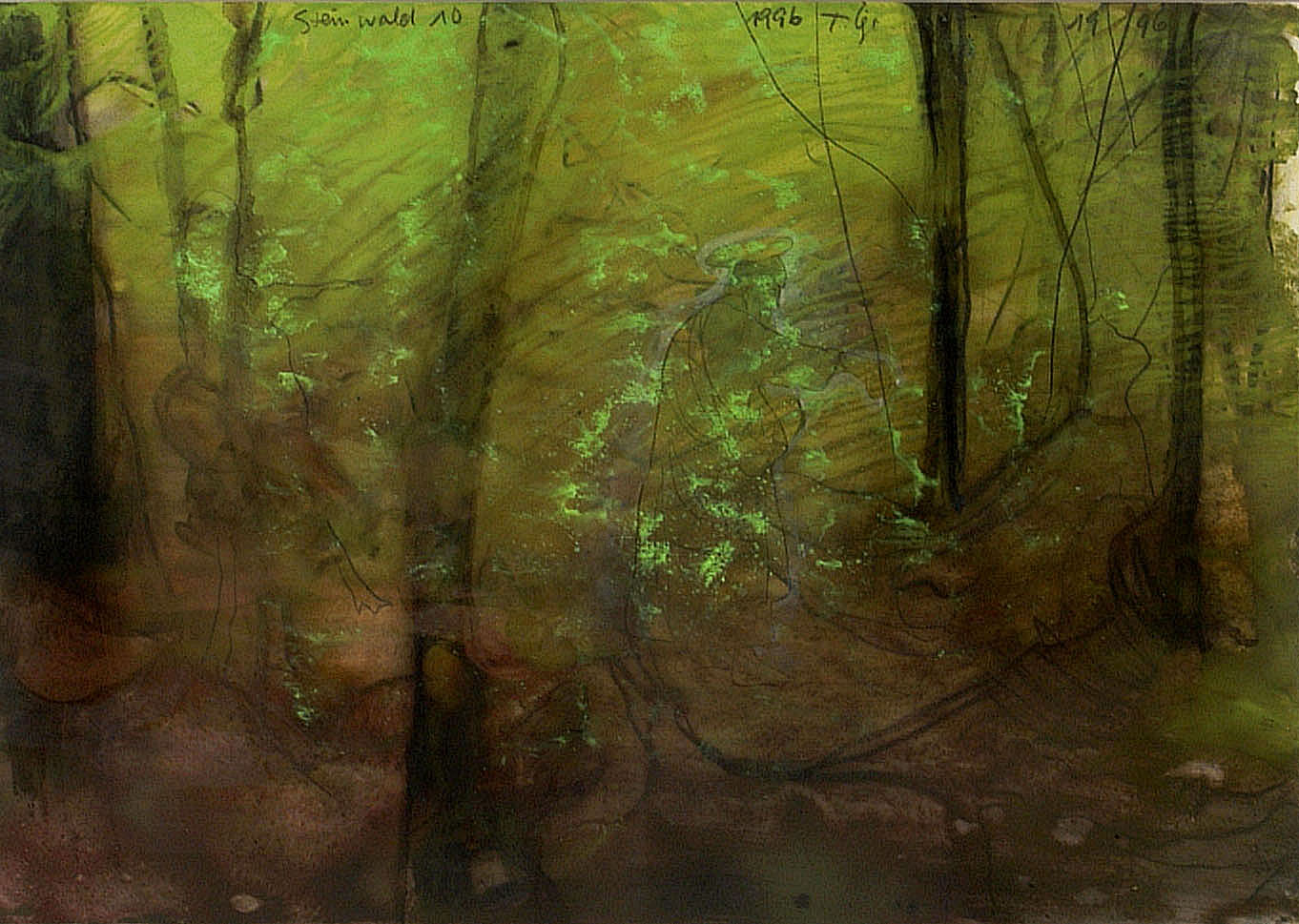 Thomas Lange – Steinwald 10, 1996 – Mixed Media