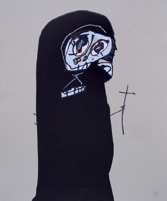 Antonio Saura – Doña Jerónima De La Fuente (Velázquez), 1991 – Lithographie