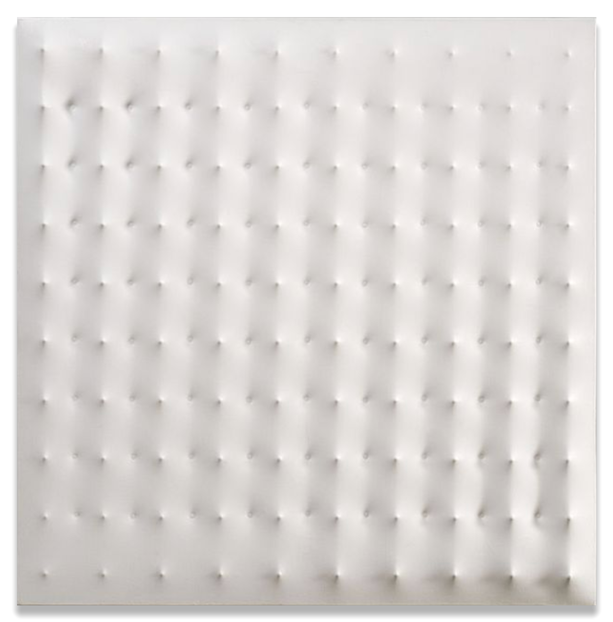 Enrico Castellani – Superficie Bianca, 1968 – Plastique