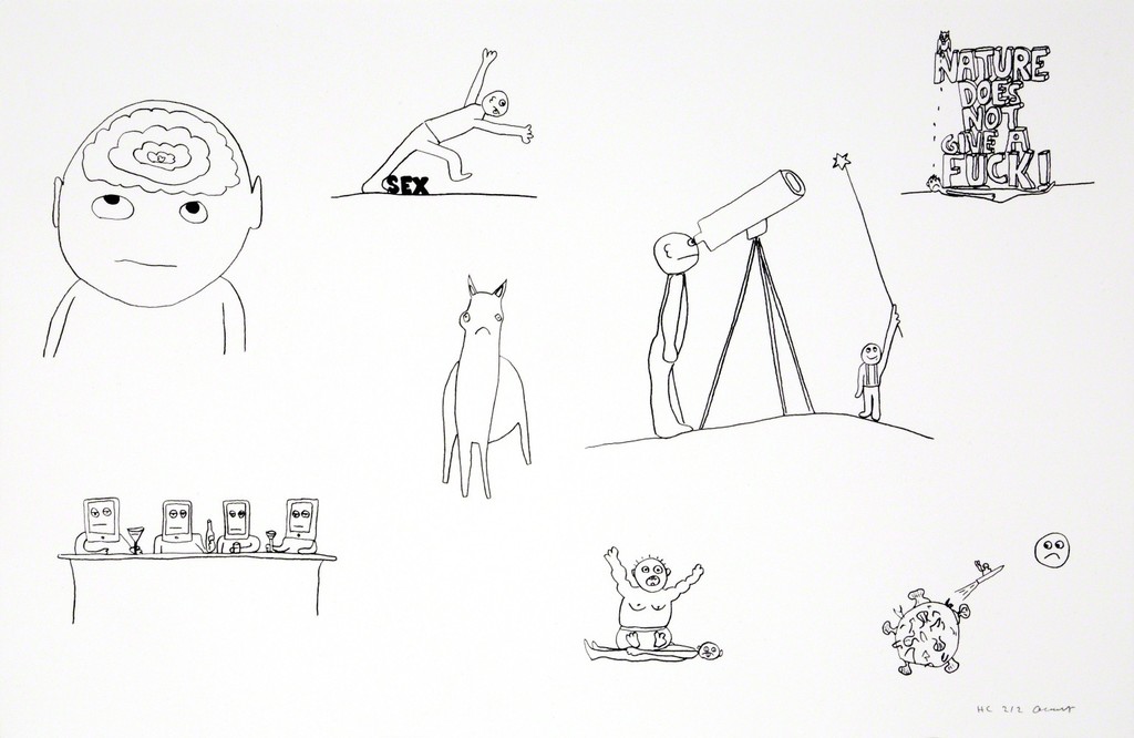 Olaf Breuning – Random thoughts about life 2, 2018 – Lithograph