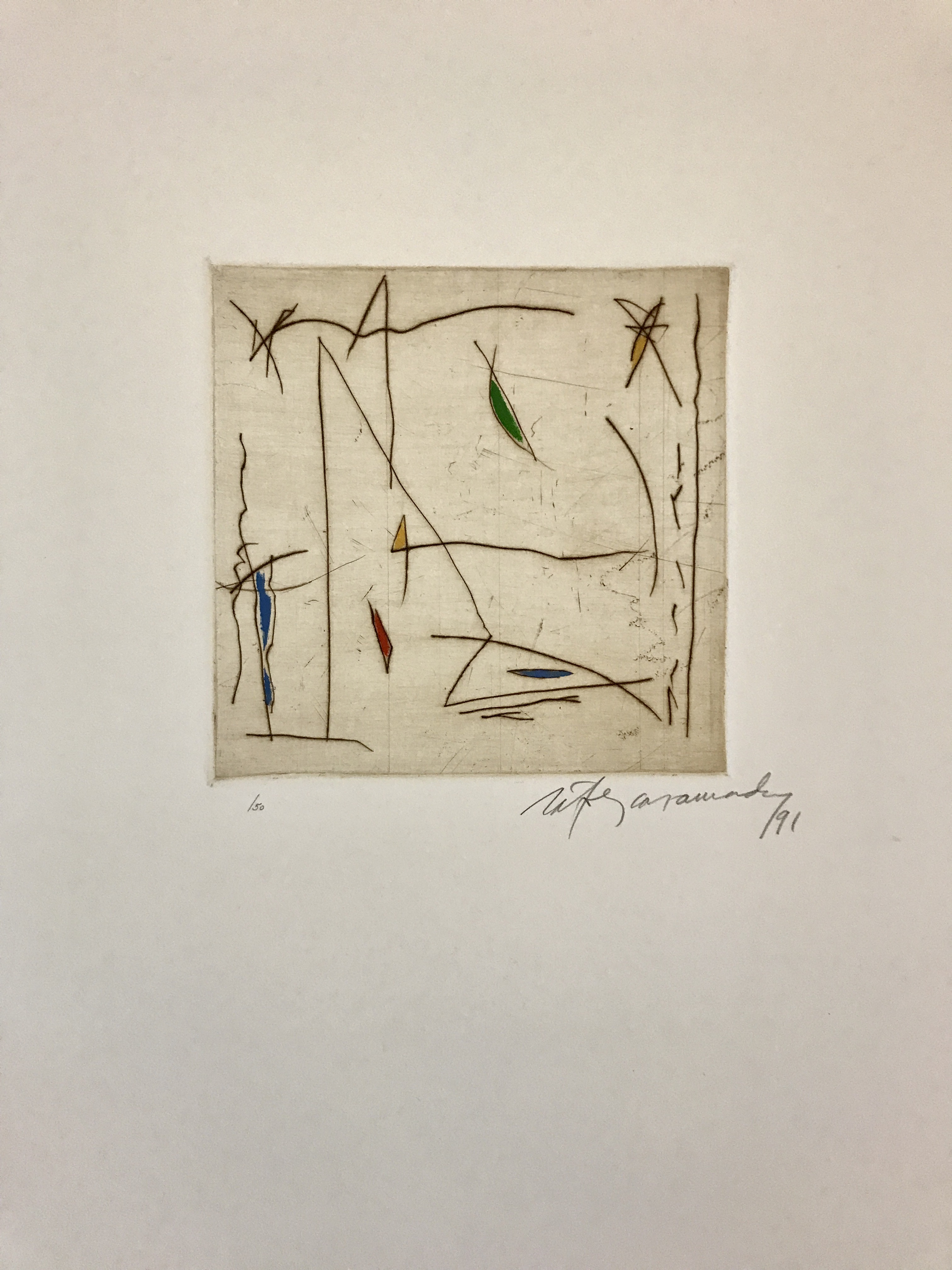 Albert Ràfols-Casamada – Estels-4, 1991 – Gemengde techniek.