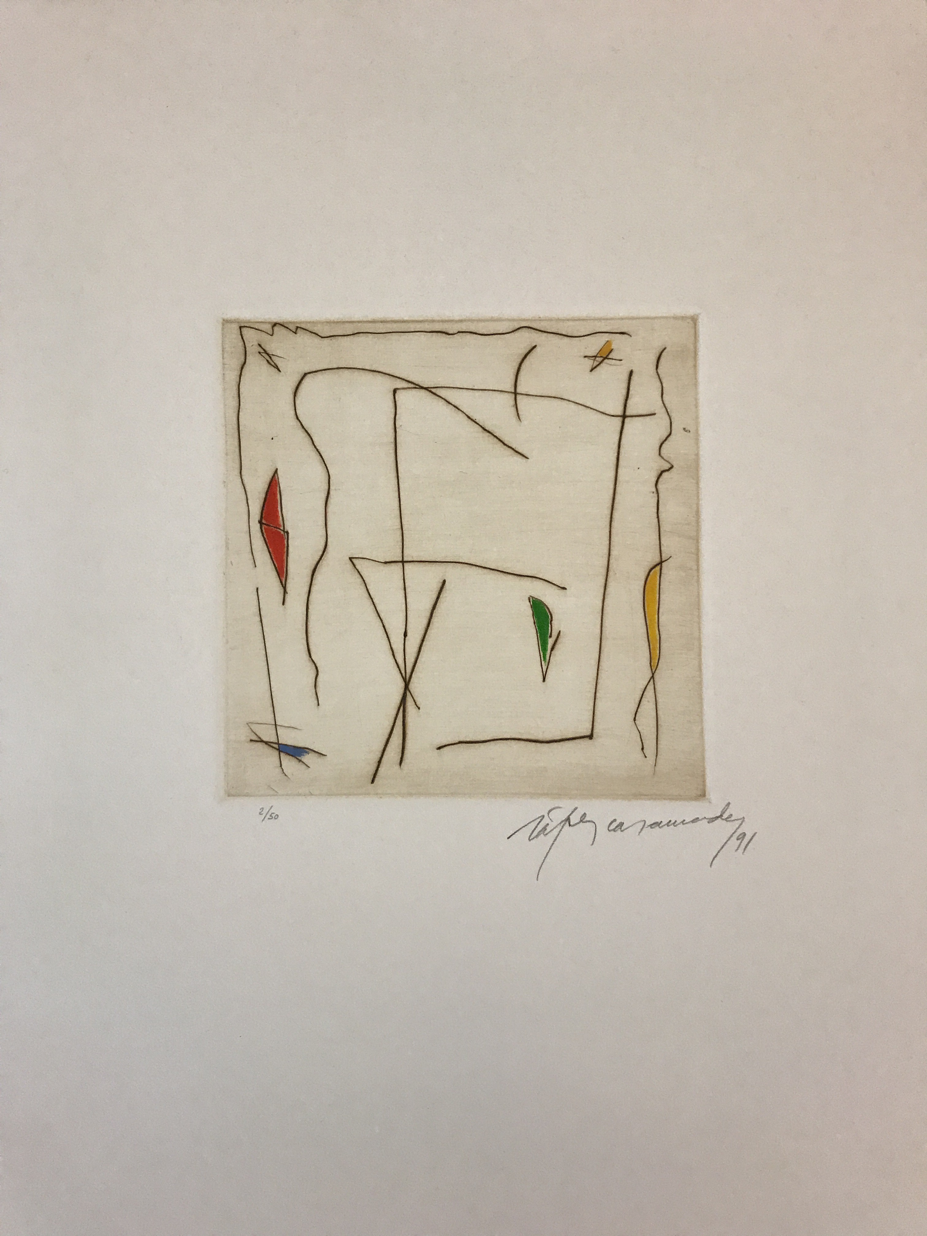 Albert Ràfols-Casamada – Estels-5, 1991 – Mixed média