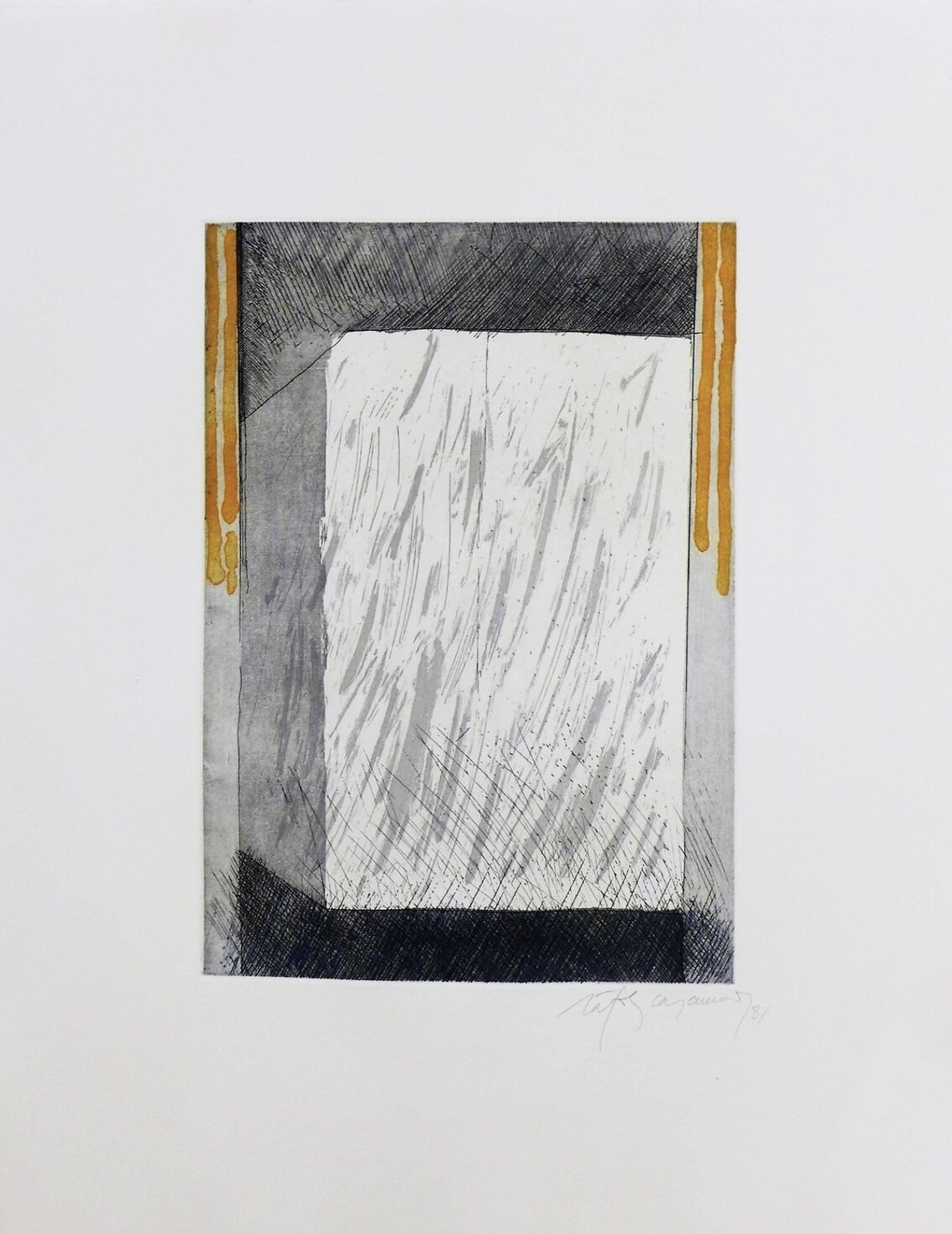Albert Ràfols-Casamada – Barcelona-1, 1981 – Aguafuerte