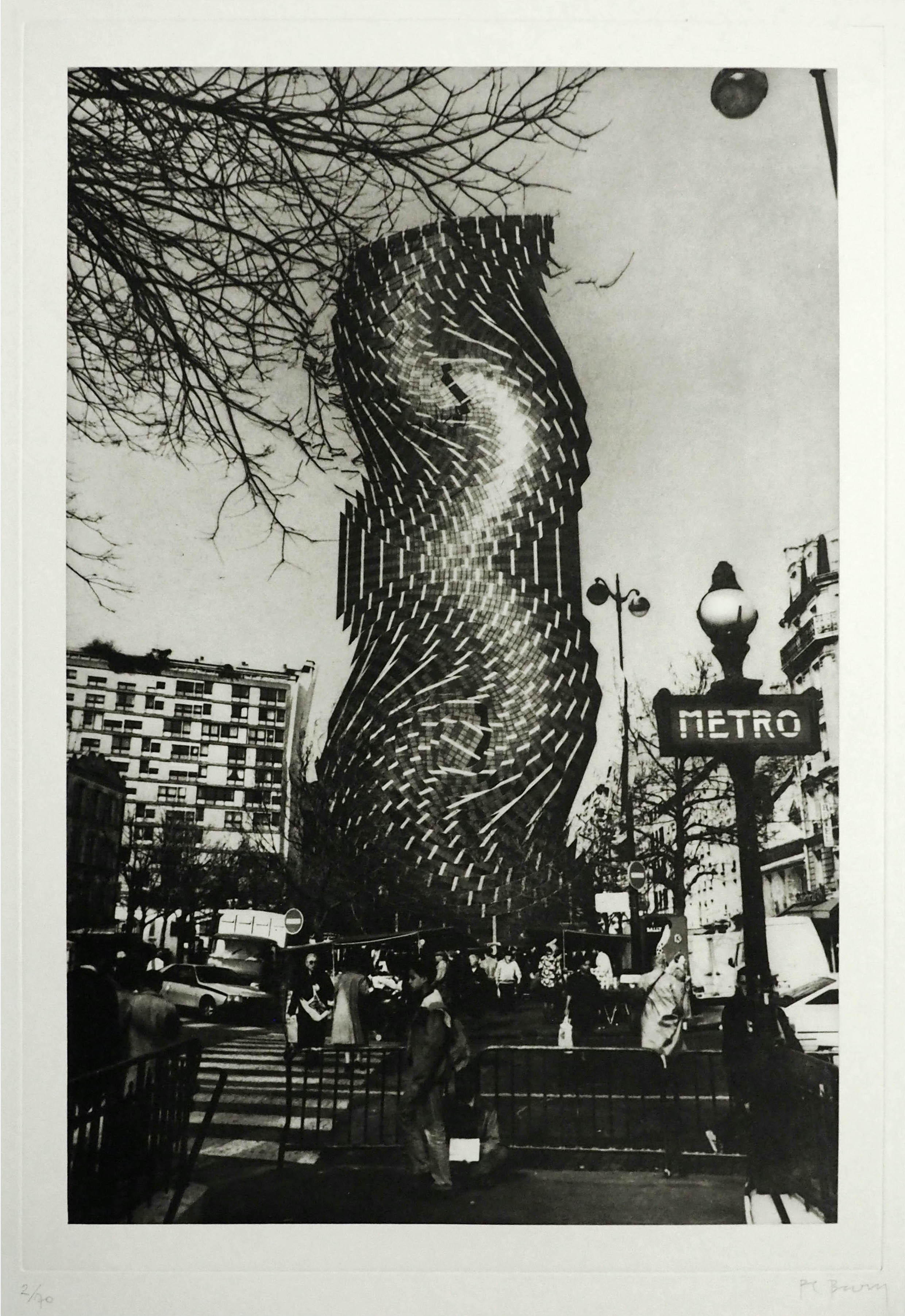 Pol Bury – Tour Montparnasse, 1990 – Aguafuerte