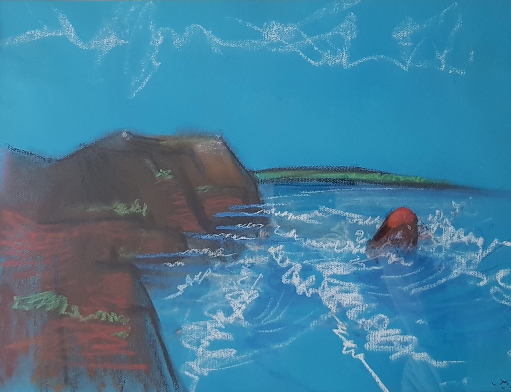 Roberto Matta – Homenaje aux Pyrenees, 1976 – Pastel