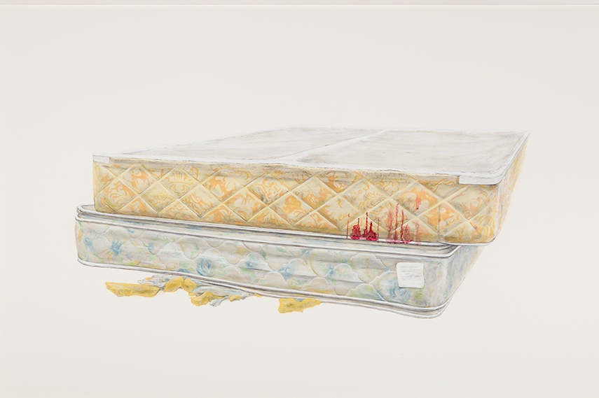 Ed Ruscha – Metro Mattress #4, 2015/2017 – Gemengde techniek.