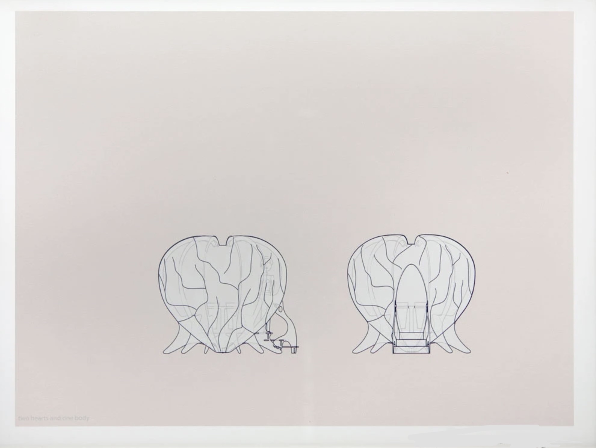 Ernesto Neto – Two hearts and one body, 2010 – Lithographie