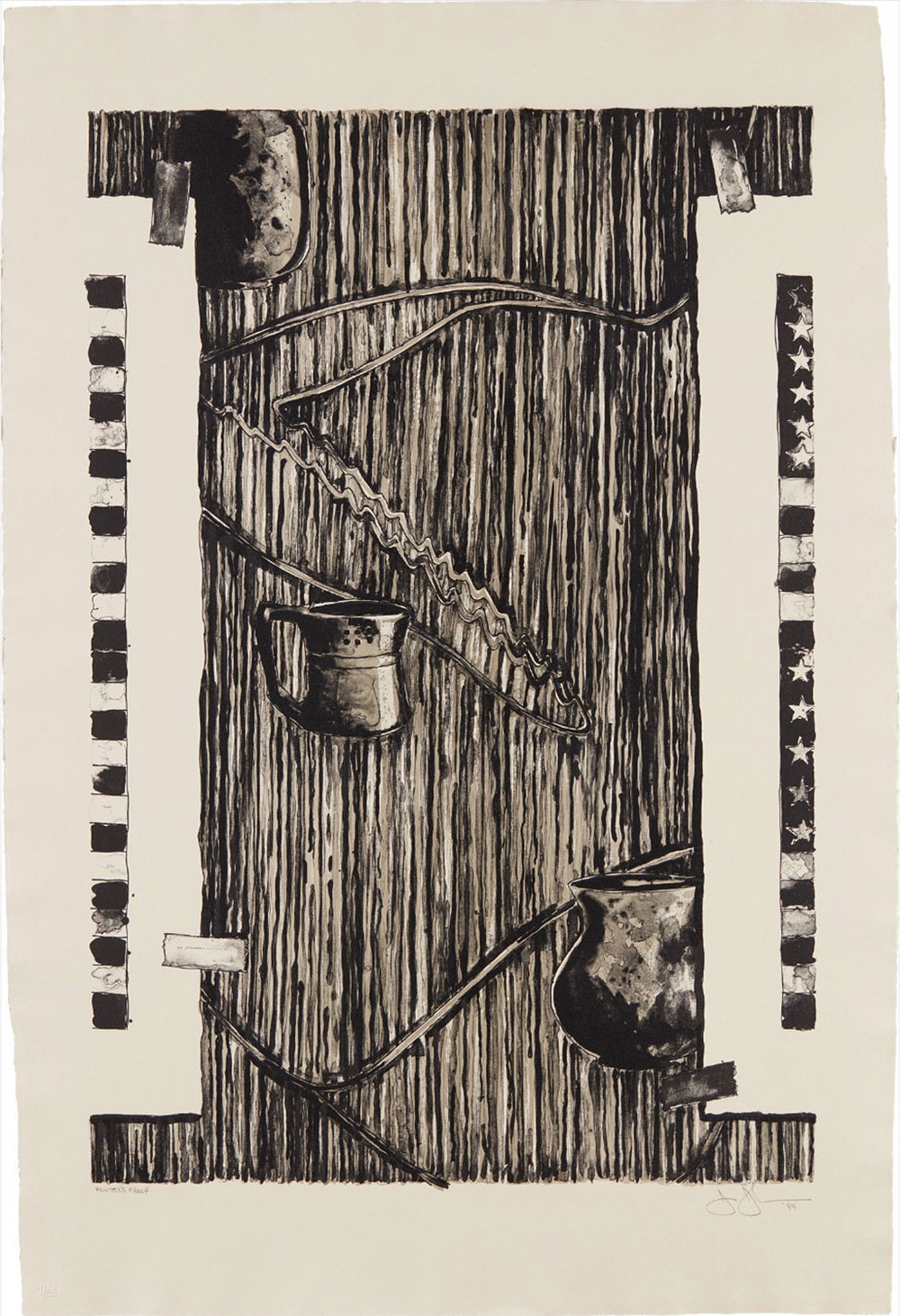Jasper Johns – Ventriloquist, 1990 – Lithograph