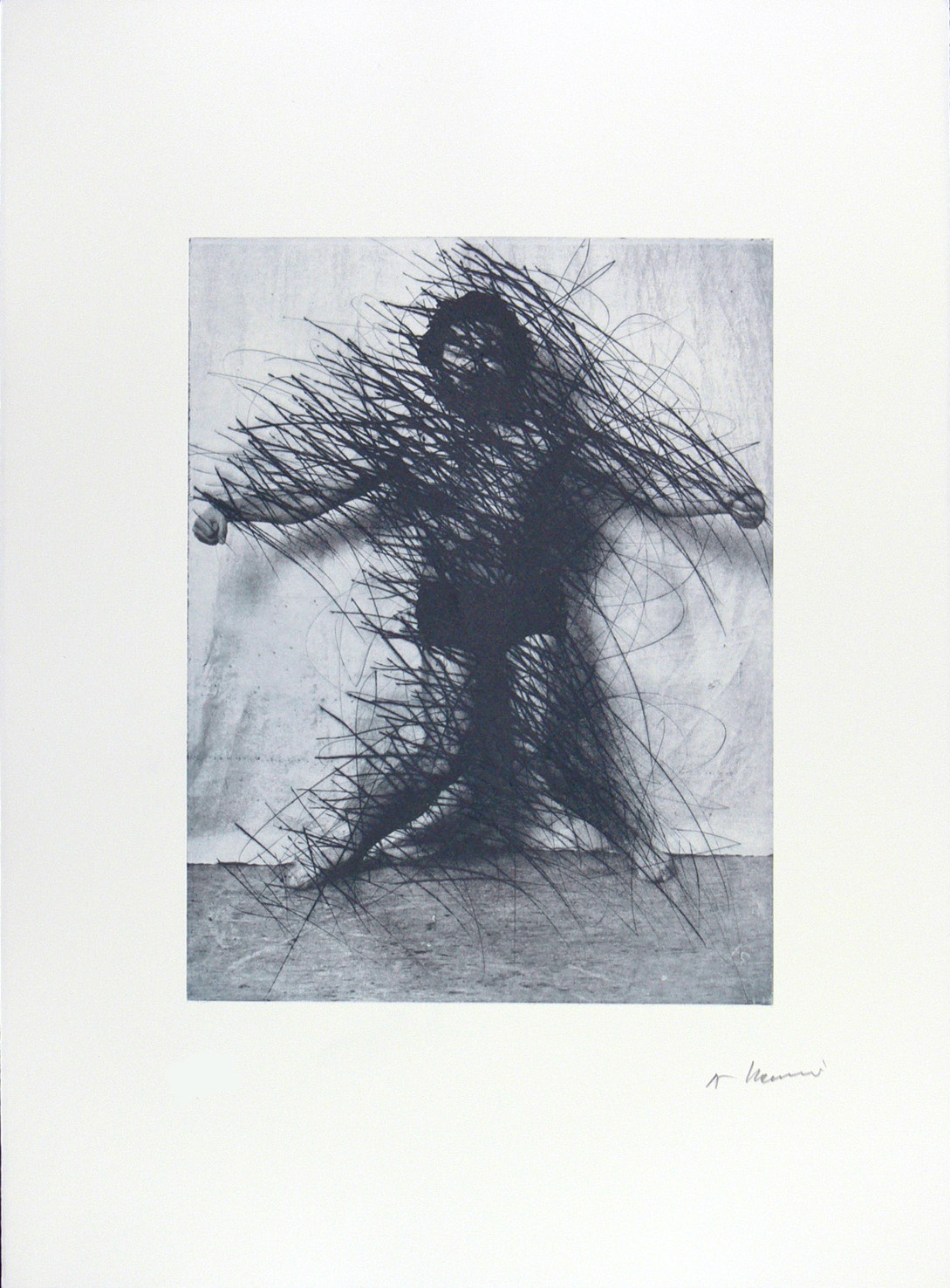 Arnulf Rainer – Selbst in Waage, 1976 – Gravure
