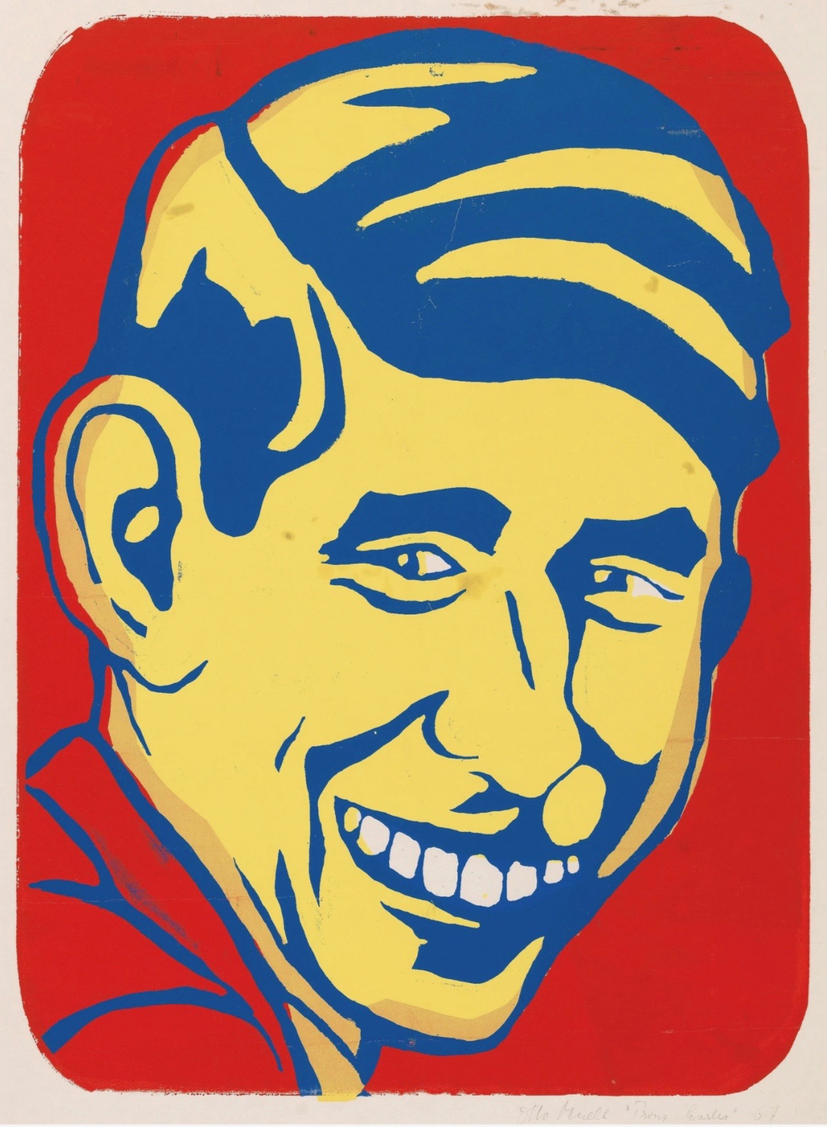 Otto Muehl – Prinz Charles, 1967 – Silkscreen