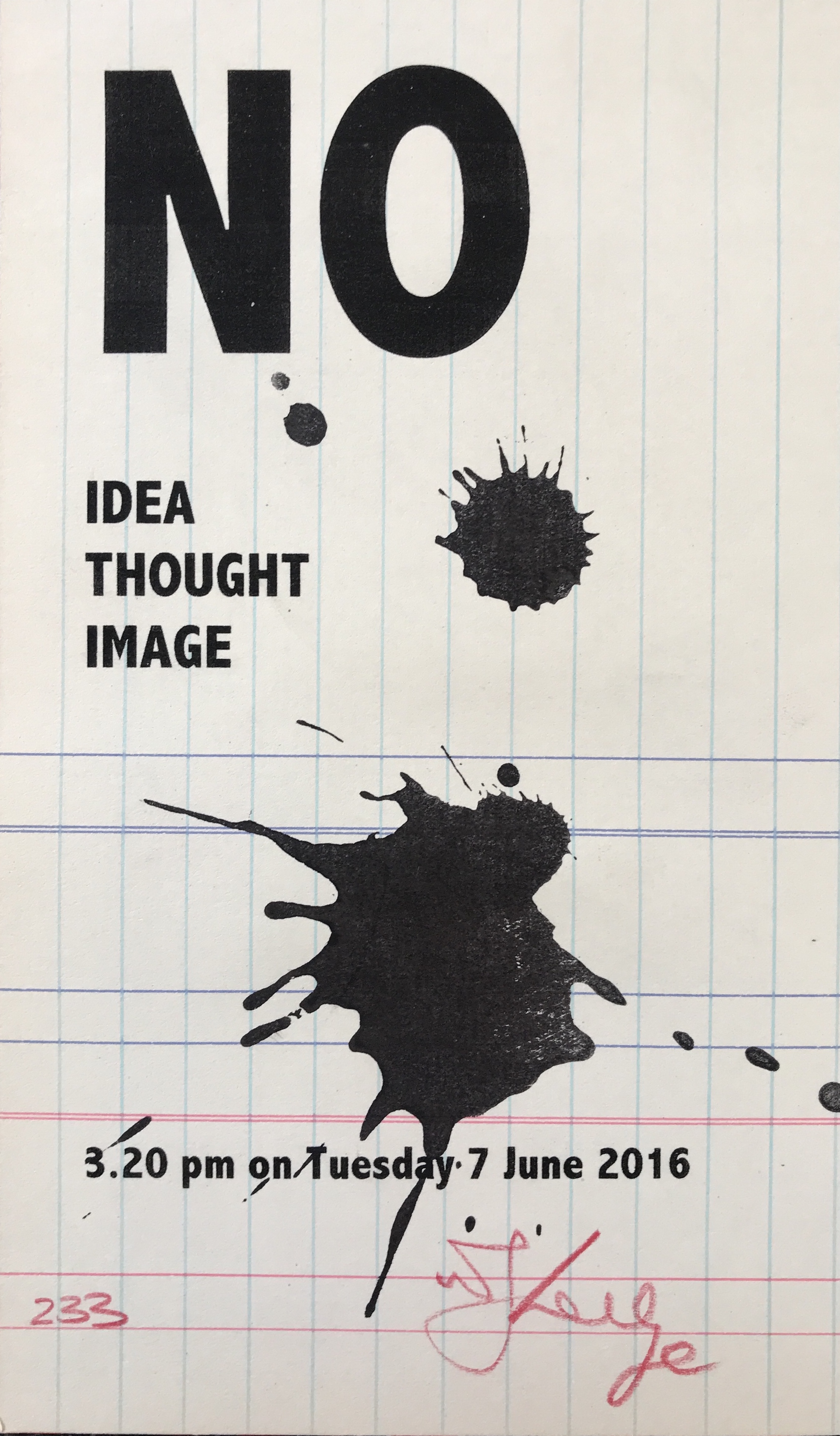 Kentridge, William | No Idea Thought Image, 2016 — available on Composition Gallery