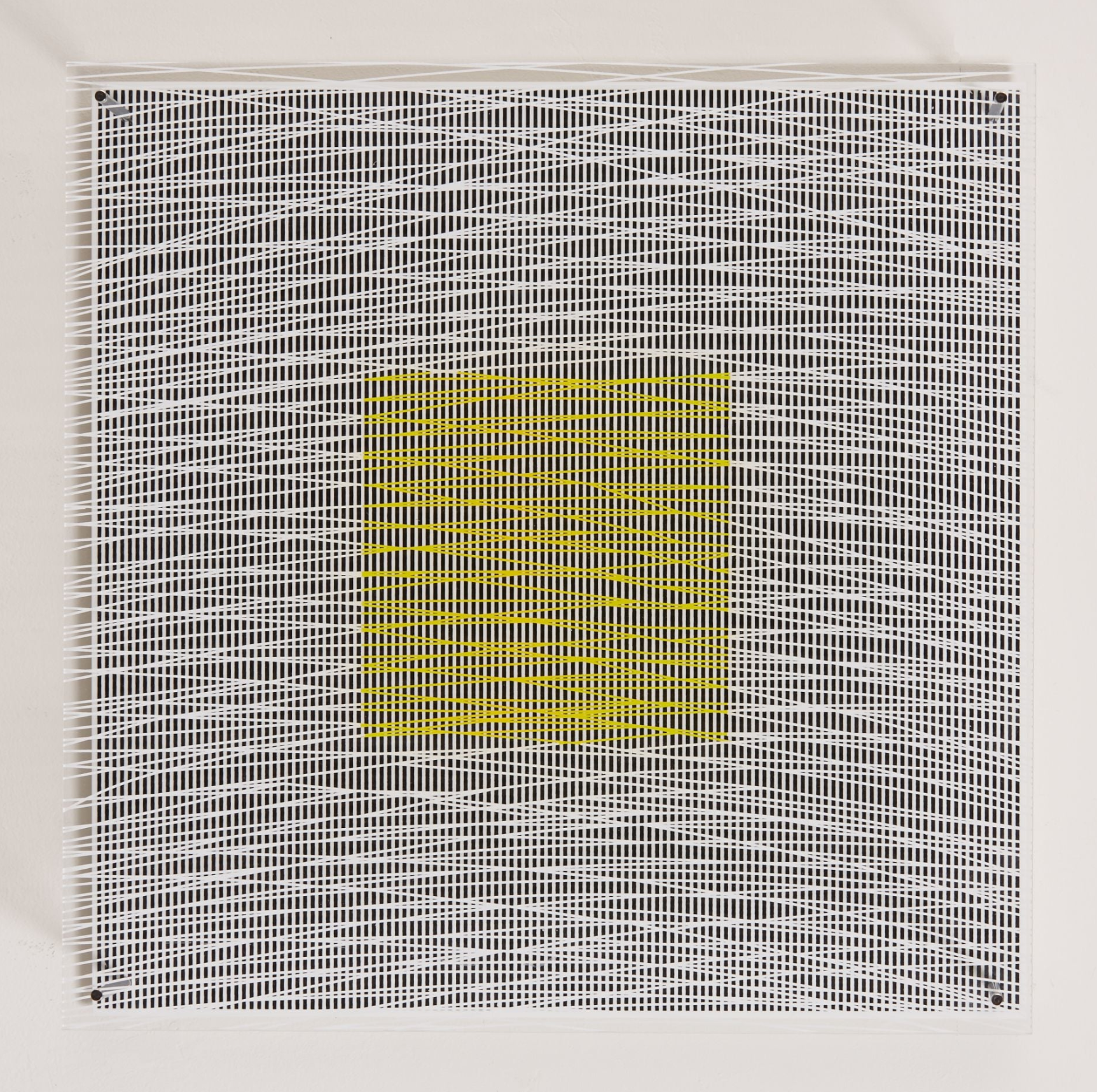 Rafael Jesus Soto – Cuadrado y Curvas Virtuales, 1979 – Mischtechnik