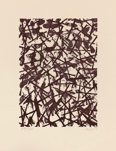 Gunther Uecker – Verletzungen-Verbindungen, 1998 – Screen-print