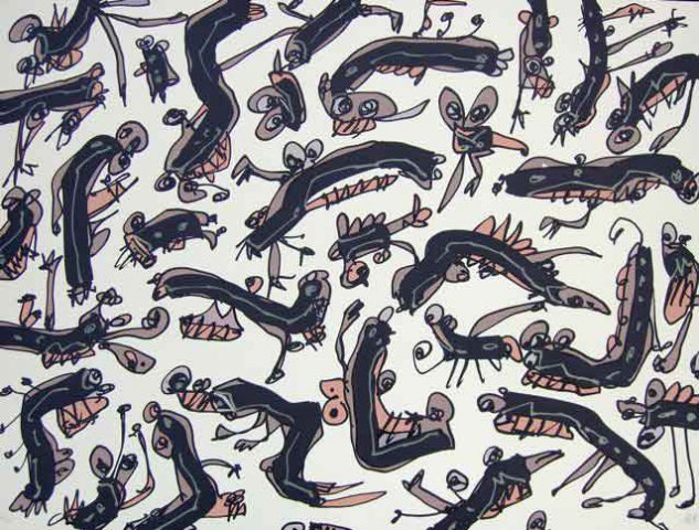Antonio Saura – L'Envie, 1994 – Mischtechnik