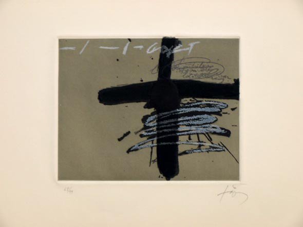 Antoni Tapies – Aparicions 8, 1982 – Aguafuerte