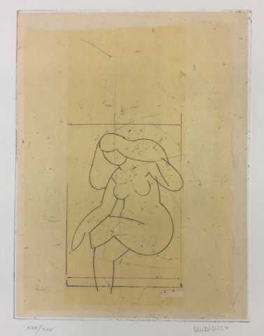 Manolo Valdés – Desnudo XIII, 2002 – Radierung