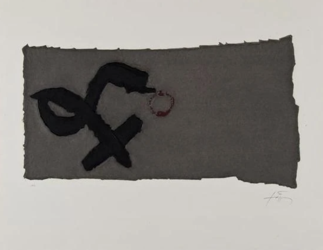 Antoni Tapies – Creu Deformada 1, 1979 – Gemengde techniek.