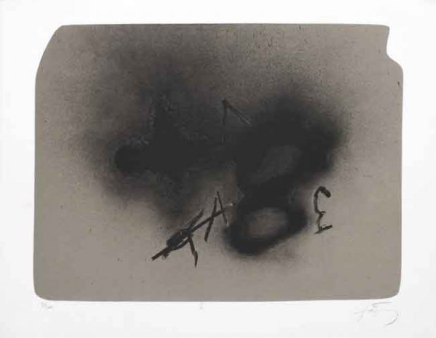 Antoni Tapies – Erinnerungen, 1988 – Lithographie