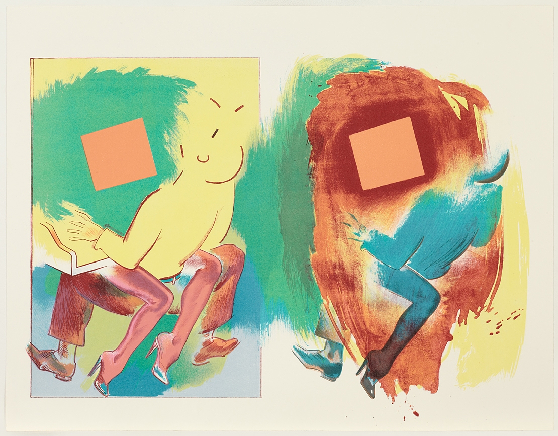 Allen Jones – Two Part Invention, 2012 – Lithograph