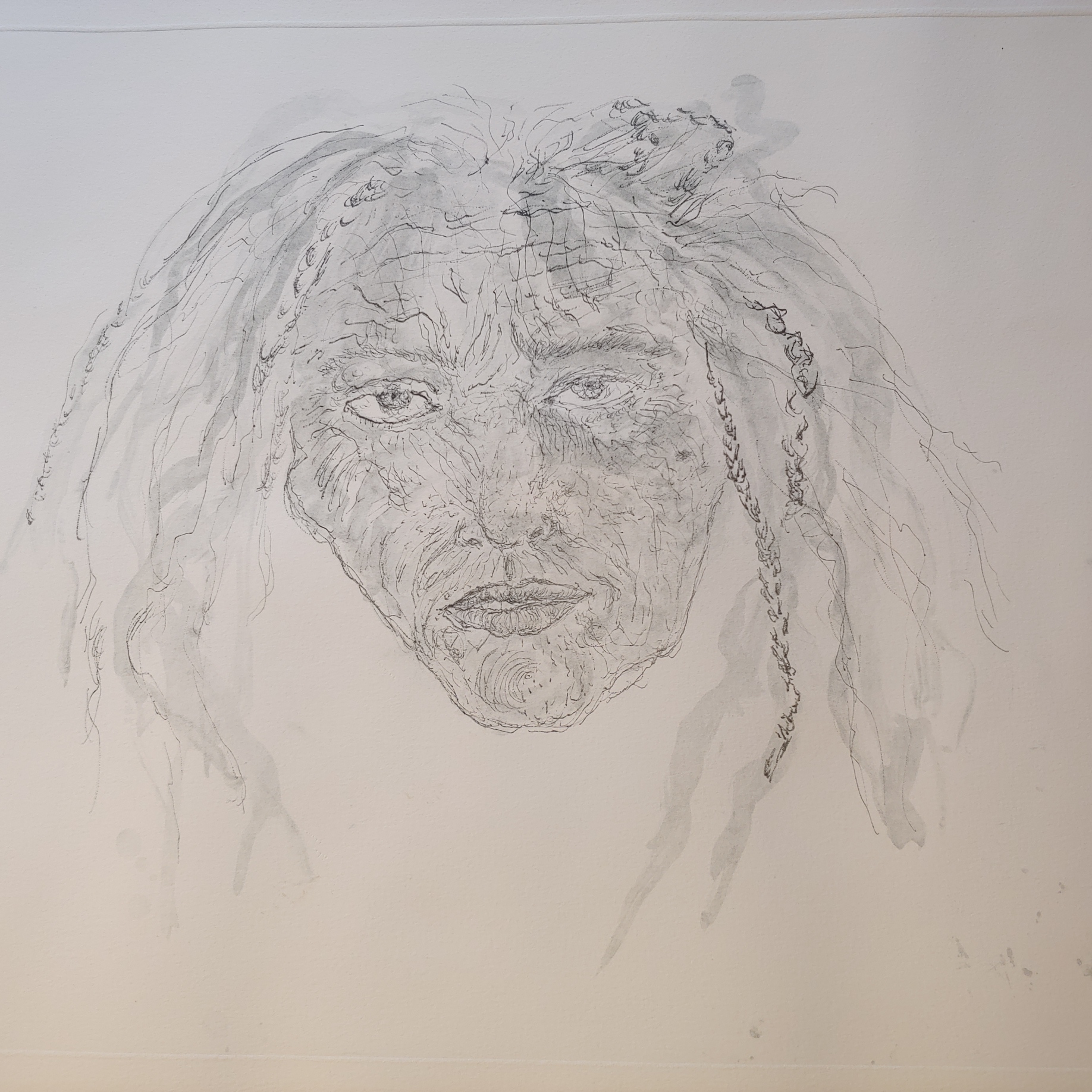 Kiki Smith – 1st State Self Portrait, 1993 – Radierung