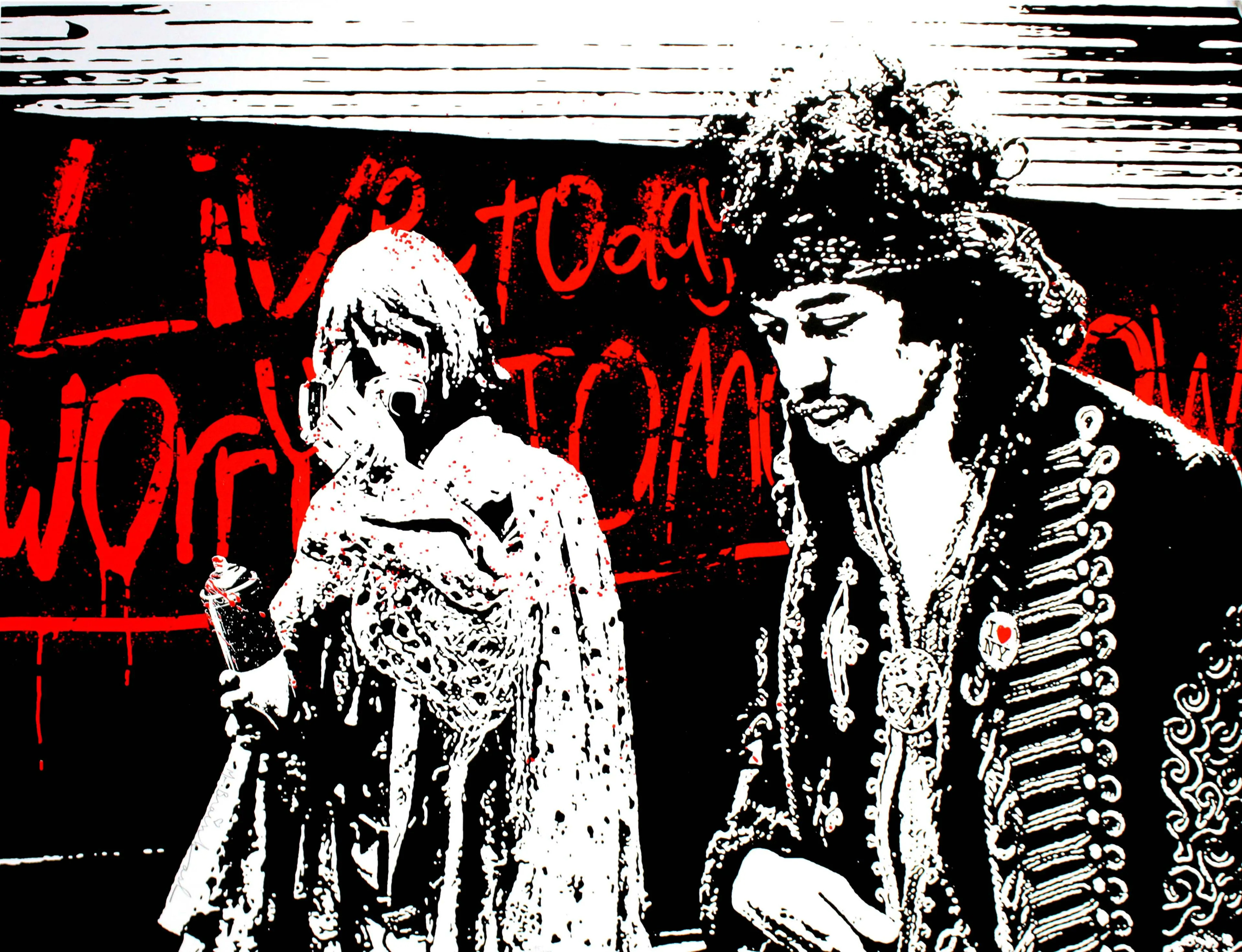 Mr. Brainwash – We are all in this Together (Blue), 2017 – Sérigraphie/Silkscreen