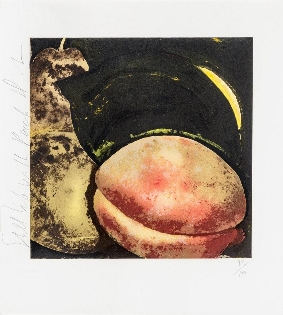 Donald Sultan – Still Life with Peach, 1987 – Sérigraphie