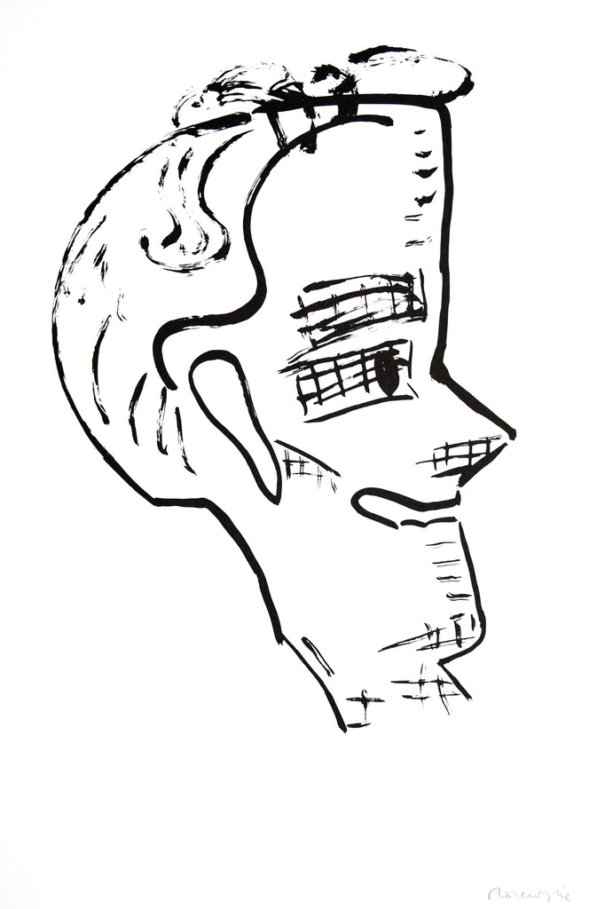 Rose Wylie – Portrait 18, 2017 – Lithograph