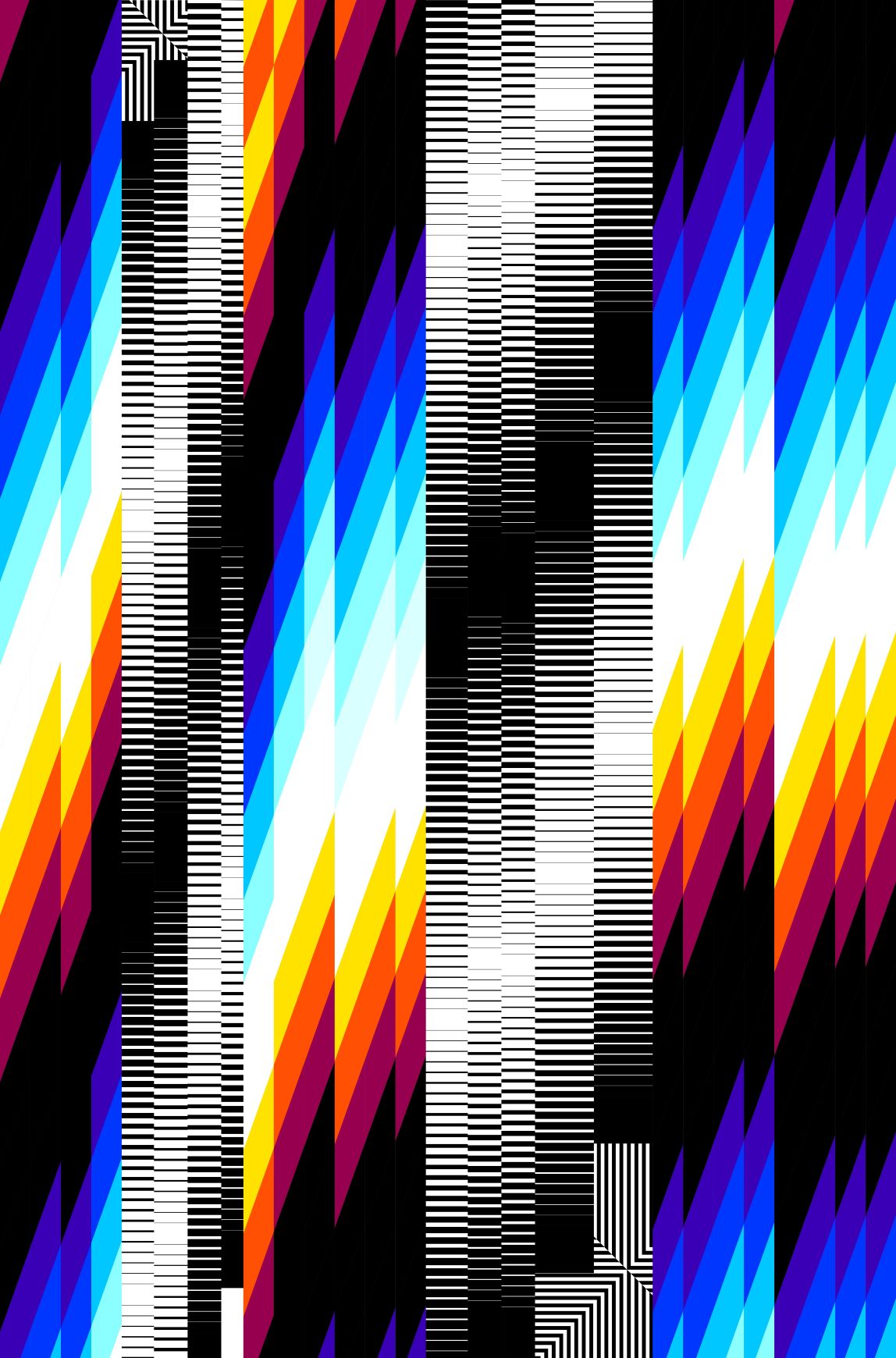 Felipe Pantone – Chromadyna Micap #2, 2021 – Lithograph