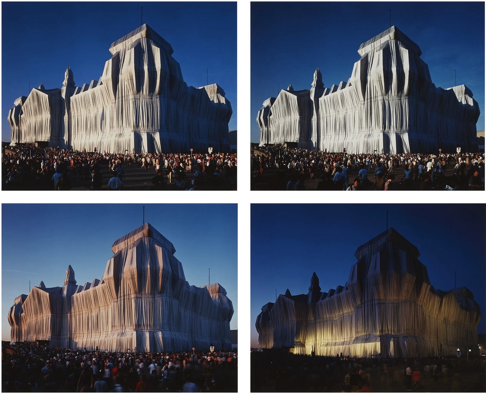 Javacheff Christo – Reichstag Mappe I, 4 Blatt + 2 Text, 1990–2000 – Photographie