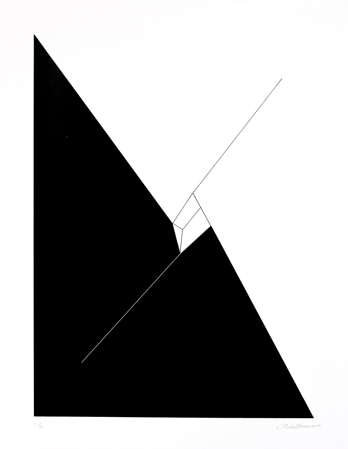 Charles Hinman – Acclivity, 2012 – Silkscreen
