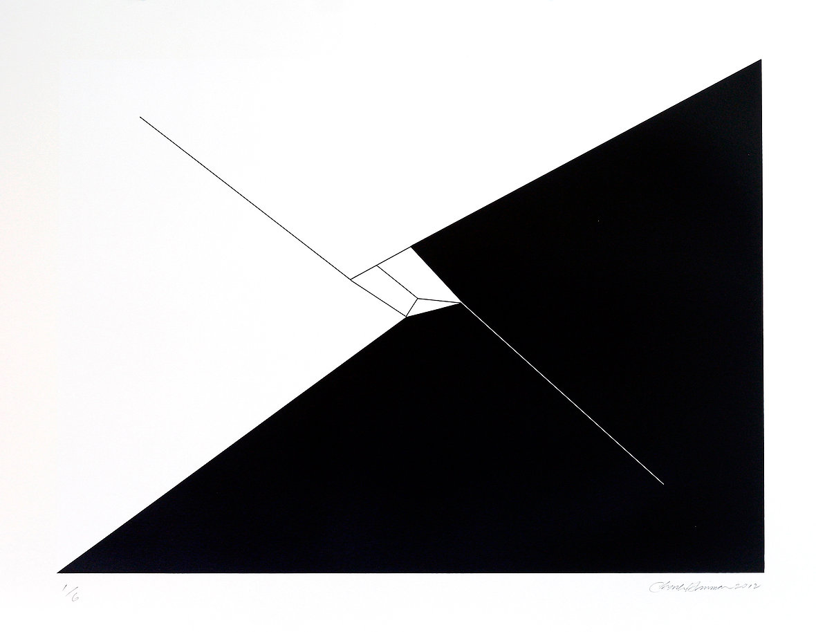 Charles Hinman – Echelon Fault, 2012 – Silkscreen