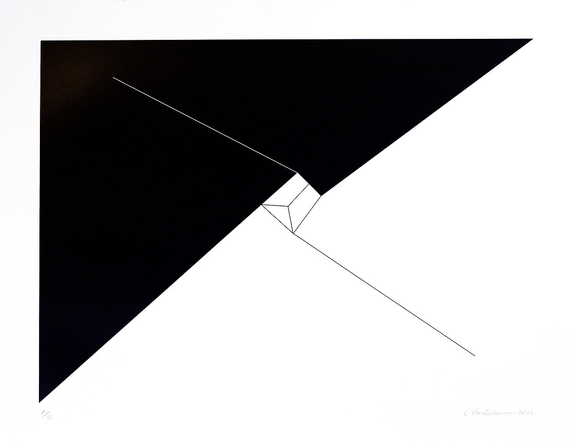 Charles Hinman – Oblique Fault, 2012 – Silkscreen