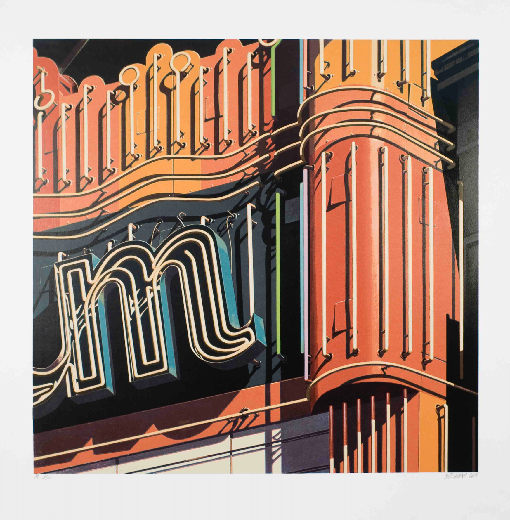 Robert Cottingham – M, 2009 – Sérigraphie/Silkscreen