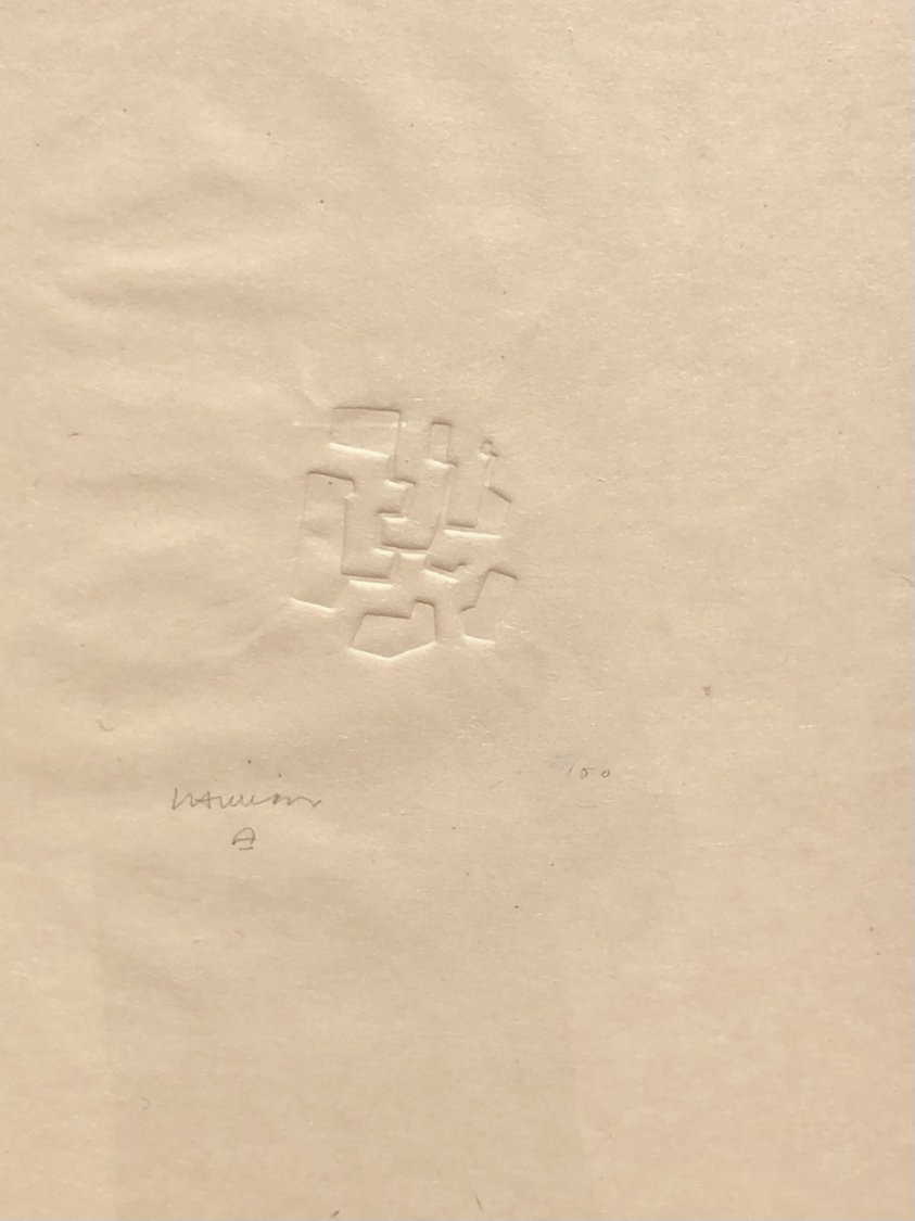 Eduardo Chillida – Mas Allá II, 1973 – Xilografía