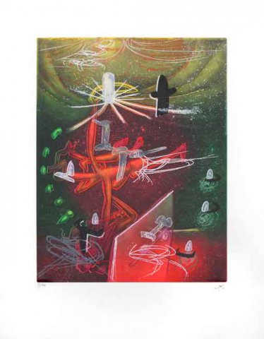 Roberto Matta – Je Fixe Des Vertiges, 1978 – Gravure
