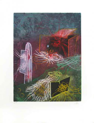 Roberto Matta – L'Explosion Qui Éclaire Mon Abime, 1978 – Gravure